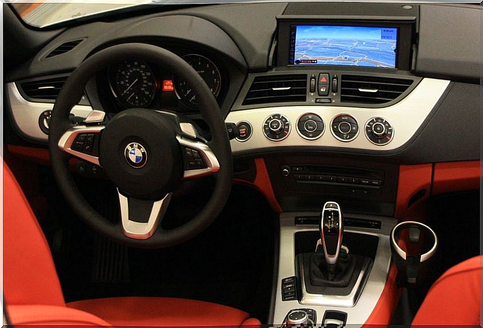 Interior of the BMW Z4 roadster