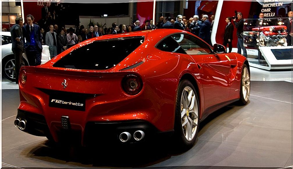 Ferrari F12 berlinetta luxury sports car