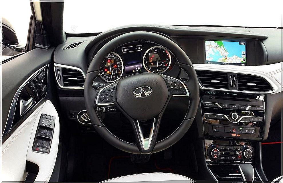 Interior of the Infiniti Q30.