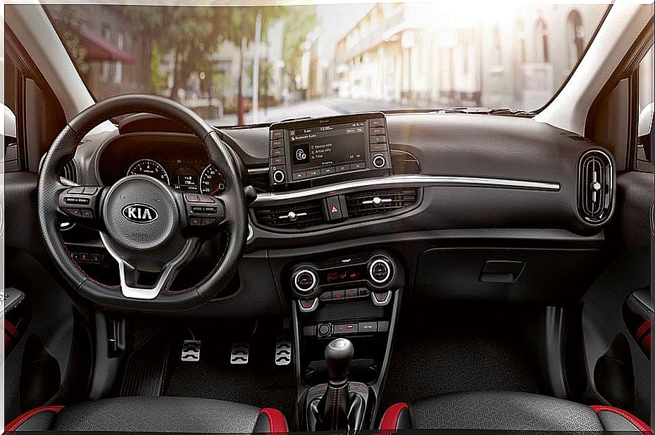 Interior of the new Kia Picanto.