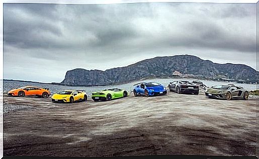 Current range of Lamborghini.