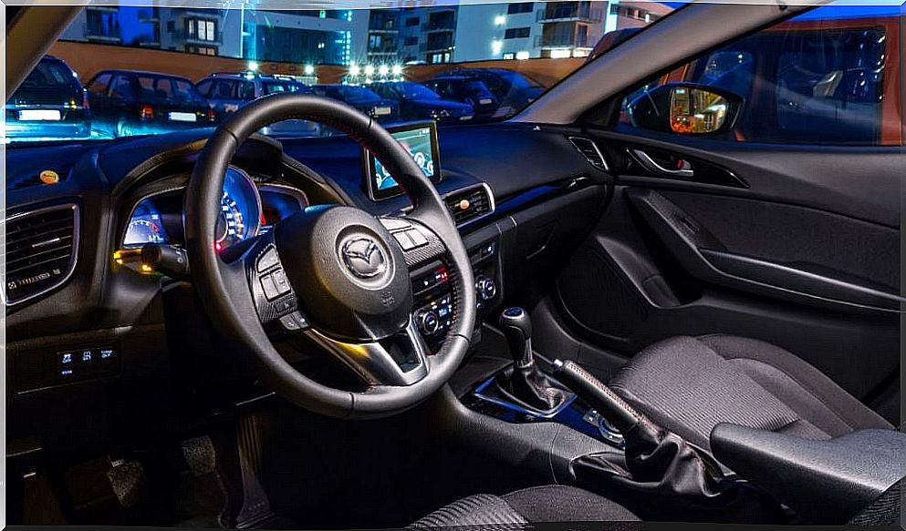 Image of the interior of the Mazda3