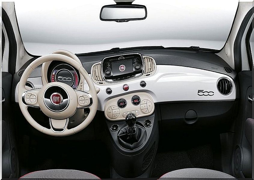 Interior of the new Fiat 500.