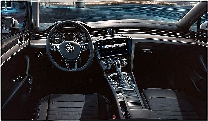 Interior of the new Volkswagen Passat.