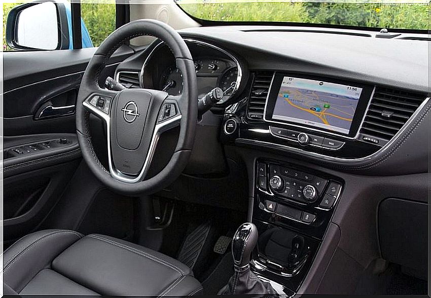 Interior of the Opel Mokka X.