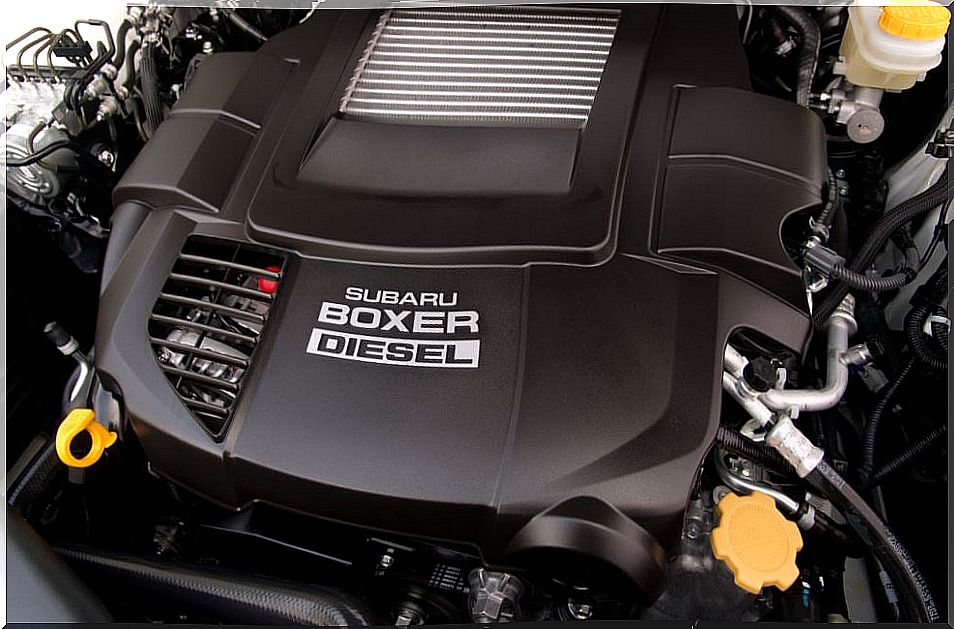 Subaru Boxer engine.