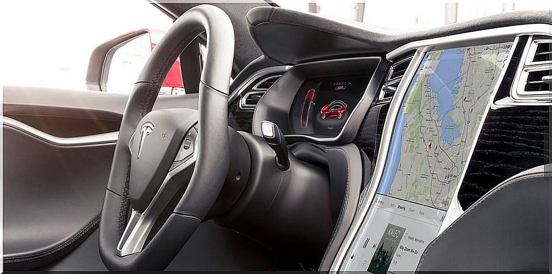 Interior Tesla Model S.