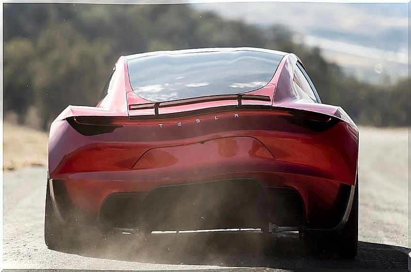 Tesla Roadster design.