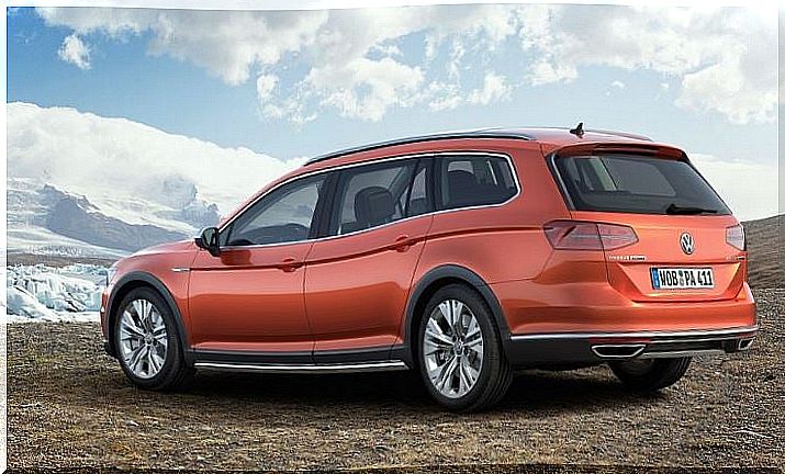 Exterior design of the Volkswagen Passat Alltrack.