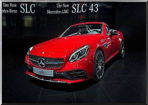 Mercedes SLC sports roadster: front